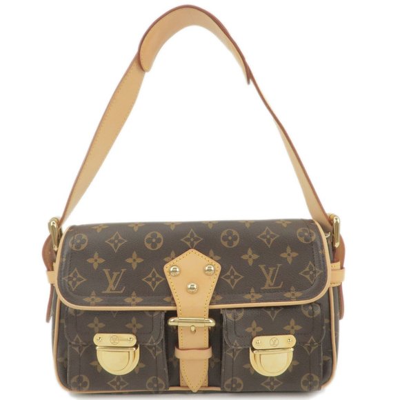 Hudson Monogram Canvas Shoulder Bag - Picture 1 of 10